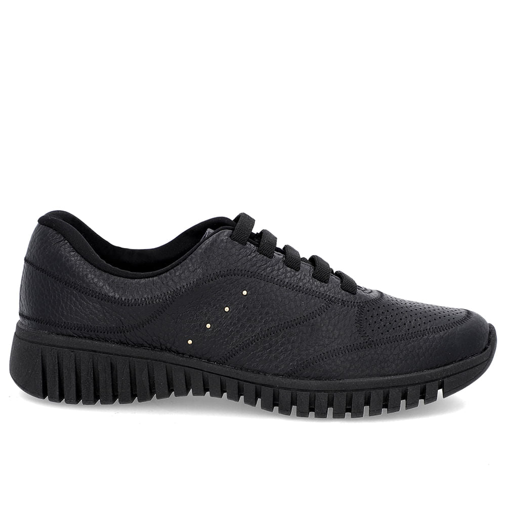 Tênis Casual Dourado Couro Enfeite Rebite