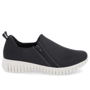Tênis Slip On Elastano Zíper