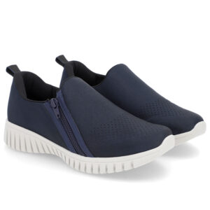 Tênis Slip On Elastano Zíper
