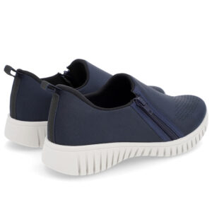 Tênis Slip On Elastano Zíper