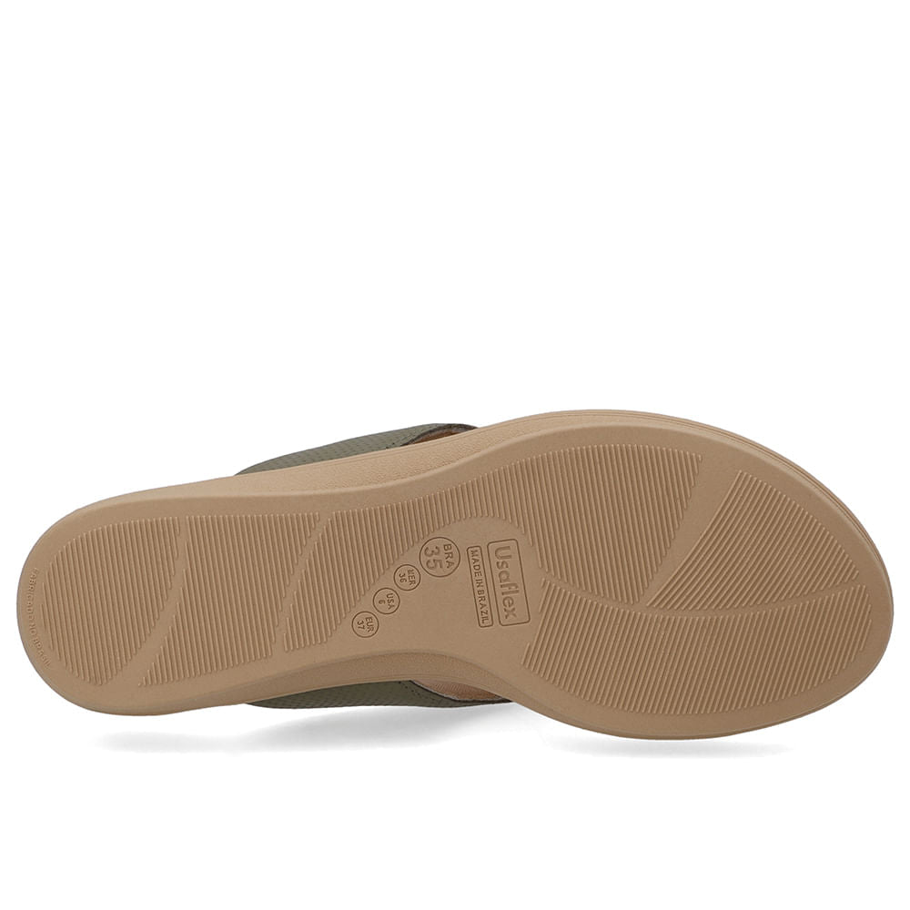 Chinelo Salto Plataforma Couro