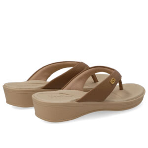 Chinelo Salto Plataforma Couro