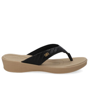 Chinelo Salto Plataforma Couro