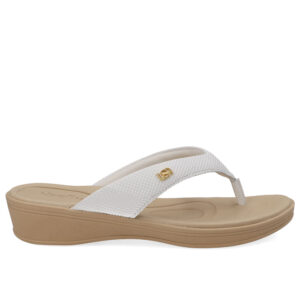 Chinelo Salto Plataforma Couro