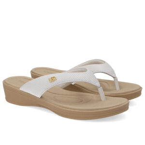 Chinelo Salto Plataforma Couro