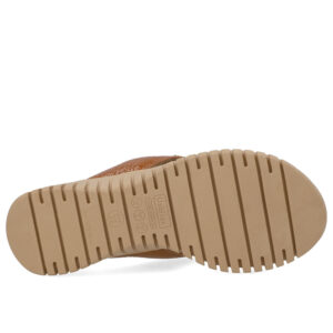 Chinelo Plataforma Couro