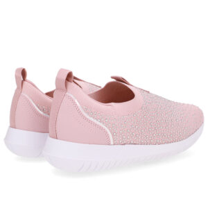 Tênis Slip On Tricot Strass