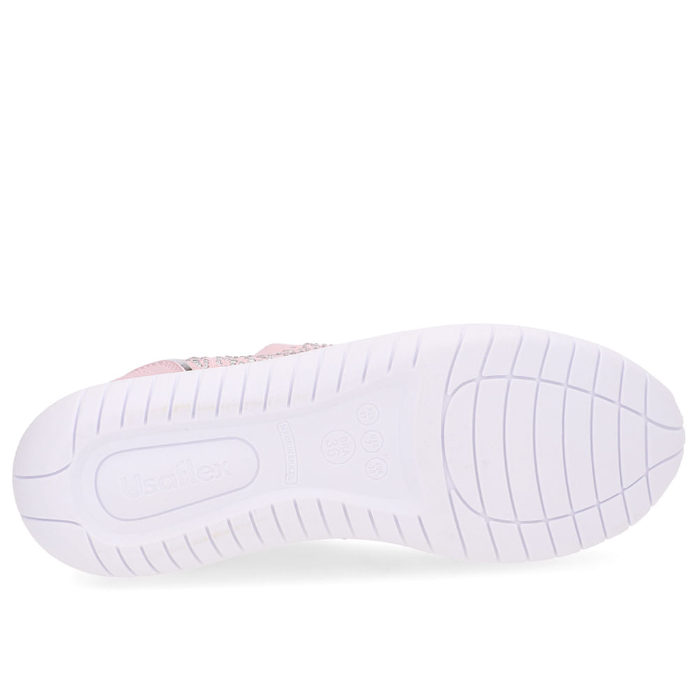 Tênis Slip On Tricot Strass