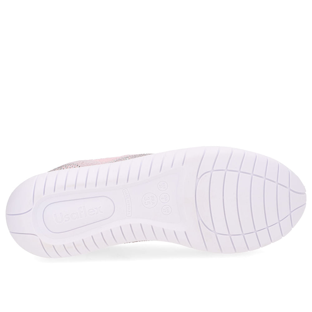 Tênis Slip On Tricot Cadarço Strass