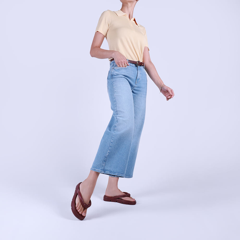 Chinelo Pêra Poofy Plataforma Eva