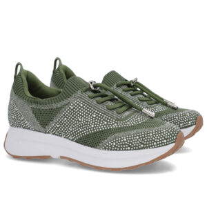 Tênis Cadarço Tricot Strass
