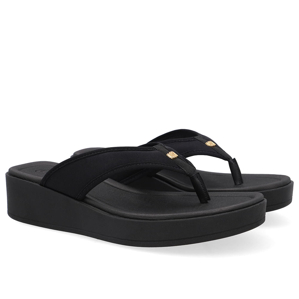 Chinelo Salto Plataforma Tecido