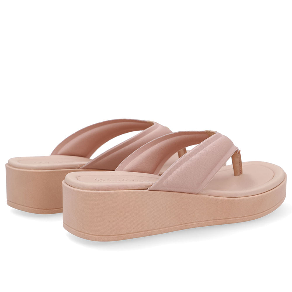 Chinelo Salto Plataforma Tecido