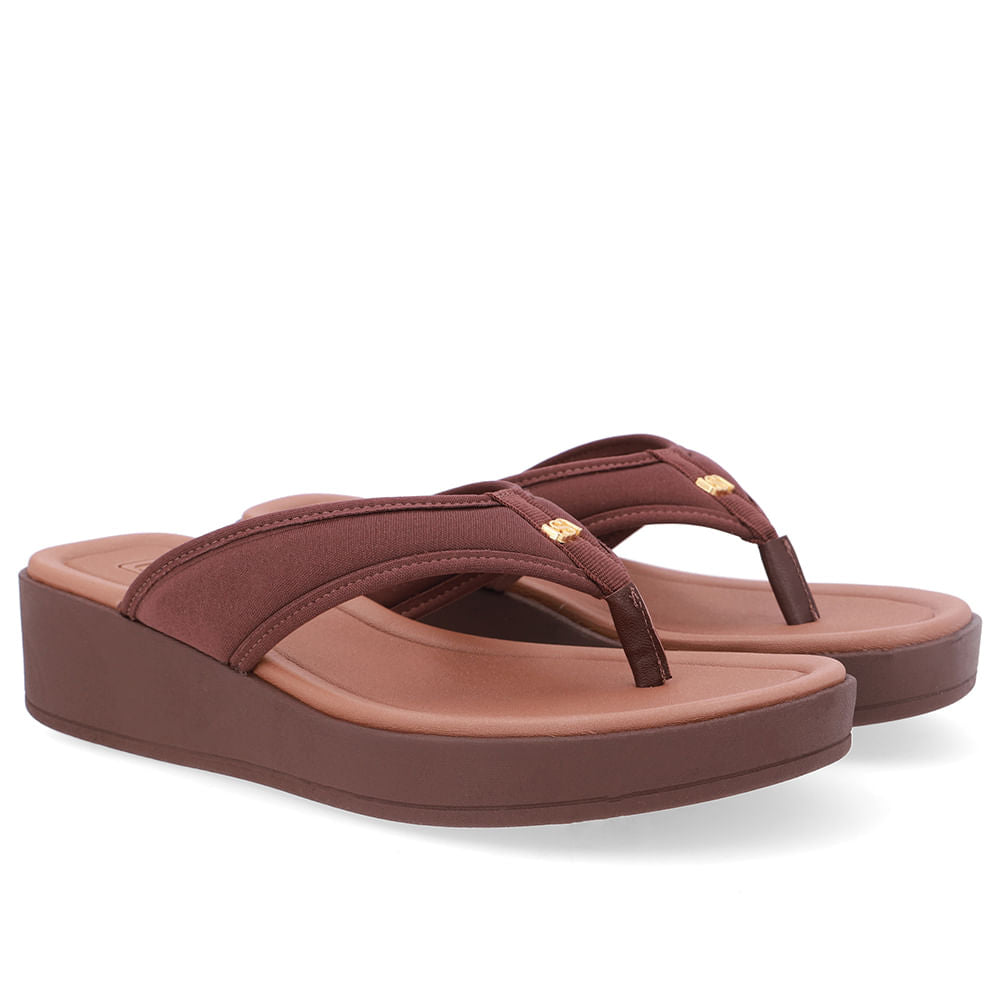 Chinelo Salto Plataforma Tecido