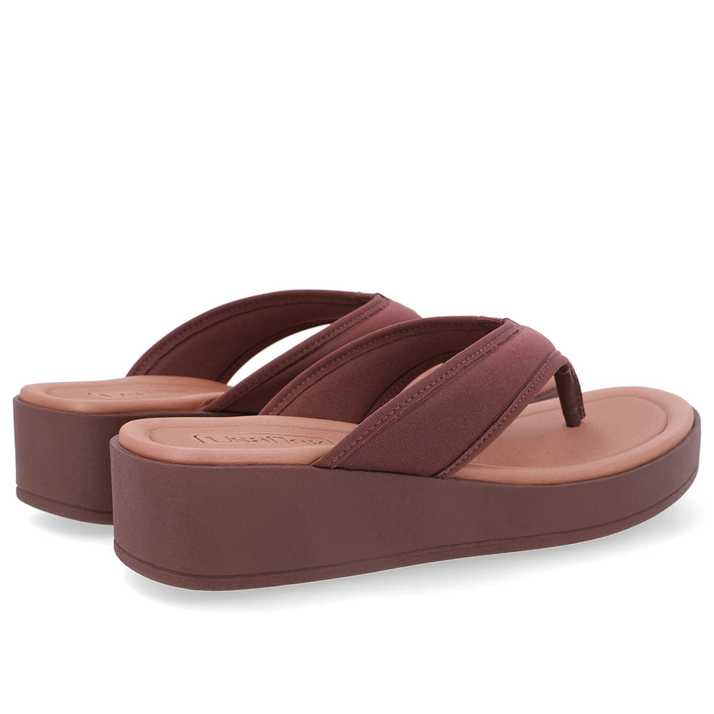 Chinelo Salto Plataforma Tecido