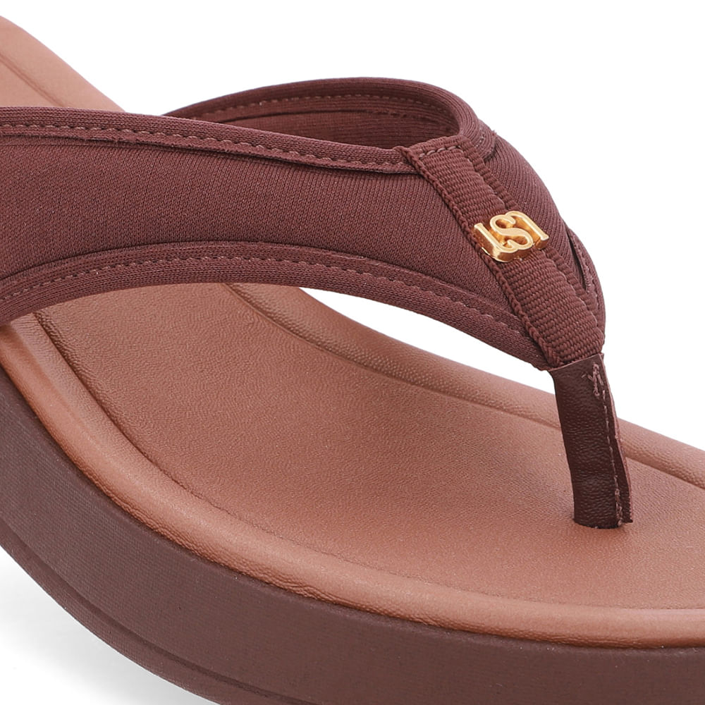 Chinelo Salto Plataforma Tecido