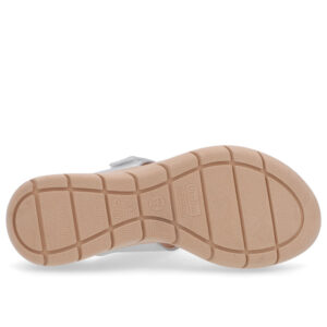 Chinelo Baixo Couro Petróleo Ajuste Fecho-Flex