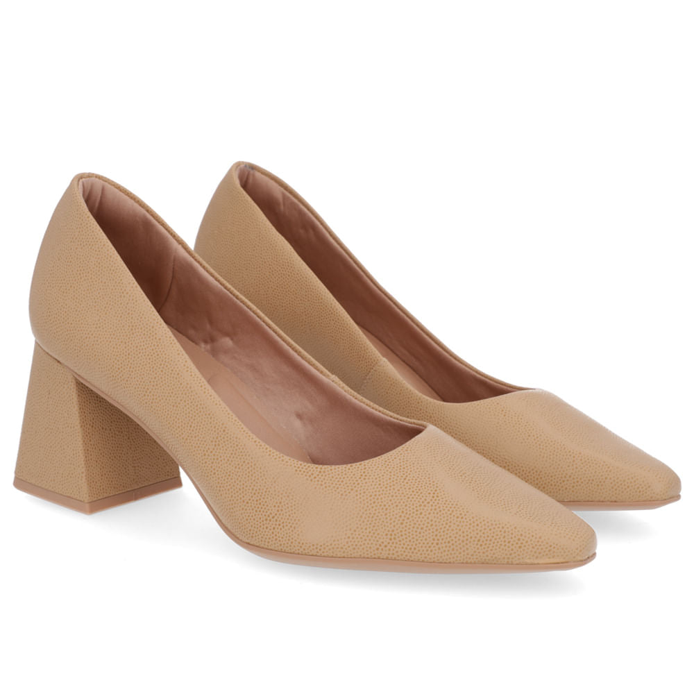 Scarpin Couro Arraia Bico Fino