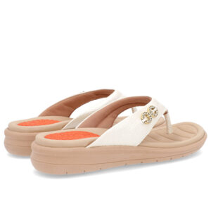 Chinelo Plataforma Couro Enfeite Brilho