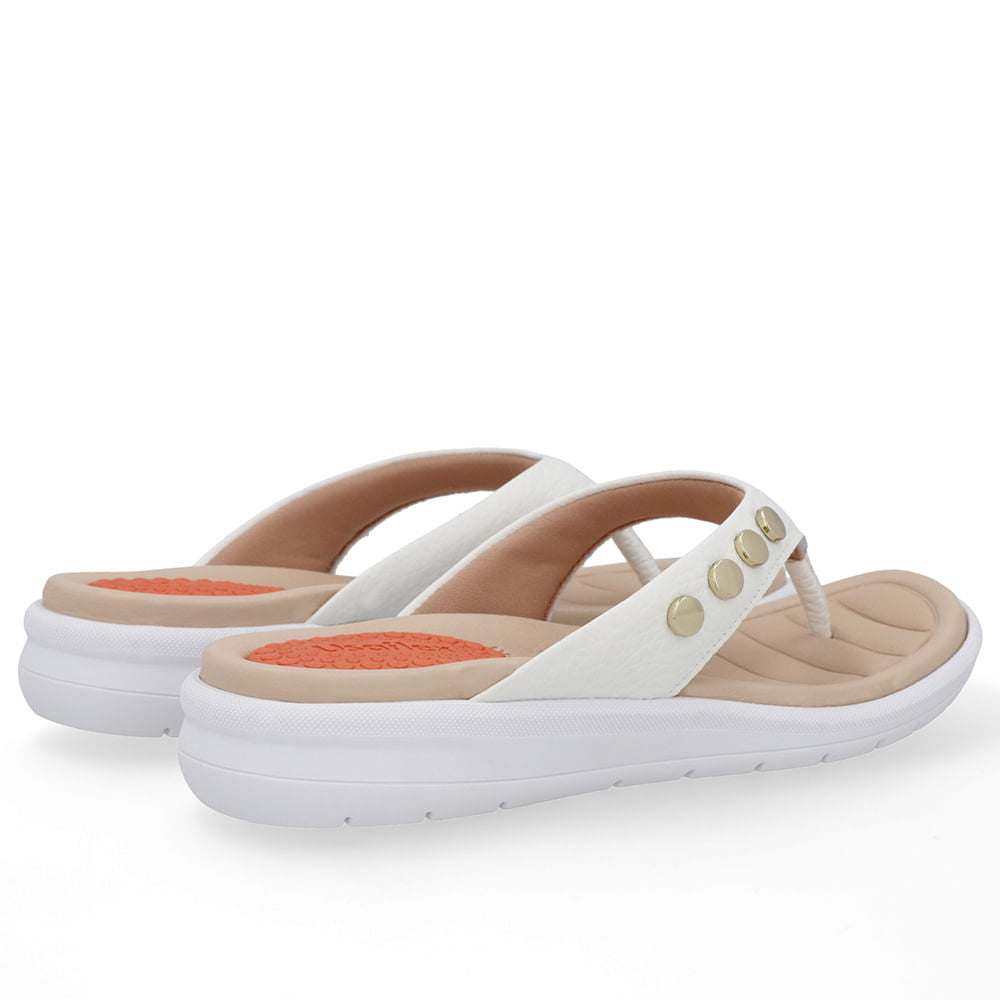 Chinelo Plataforma Couro