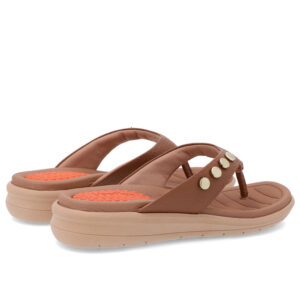 Chinelo Plataforma Couro