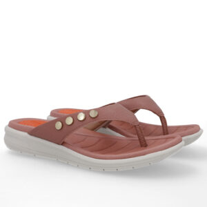 Chinelo Plataforma Couro