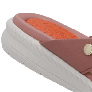 Chinelo Plataforma Couro