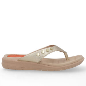 Chinelo Plataforma Couro