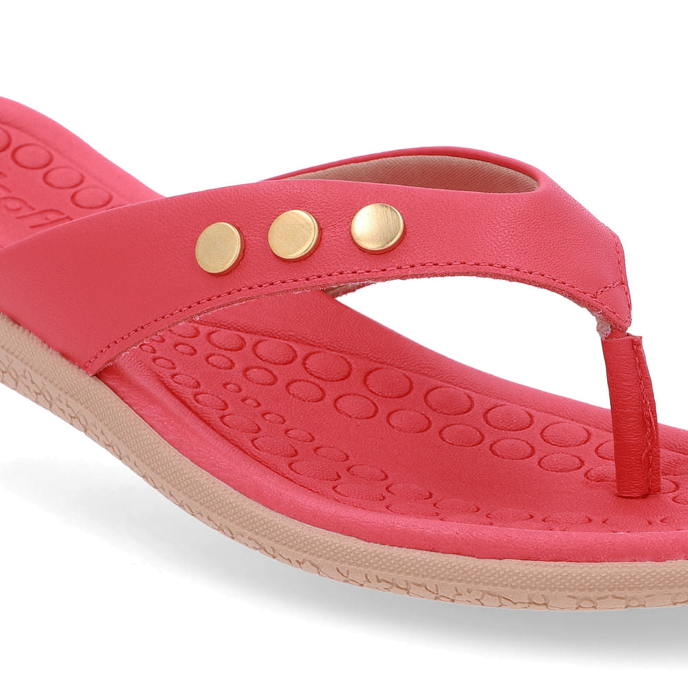 Chinelo Rasteiro Couro