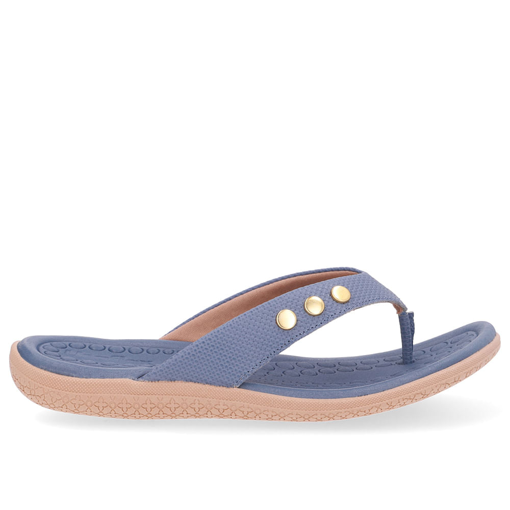 Chinelo Rasteiro Couro