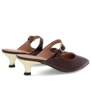 Mule Verniz Croco Salto Kitten Tira