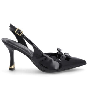 Slingback Laço Verniz