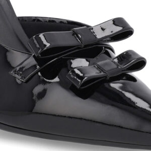 Slingback Laço Verniz