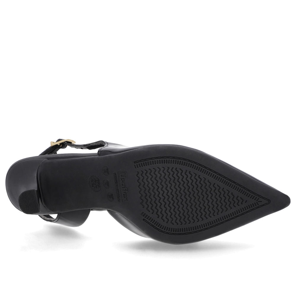 Slingback Laço Verniz