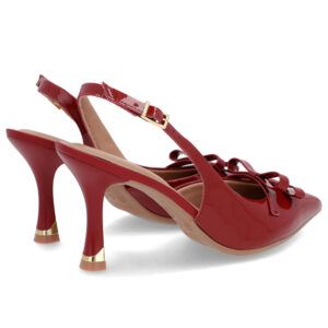 Slingback Laço Verniz