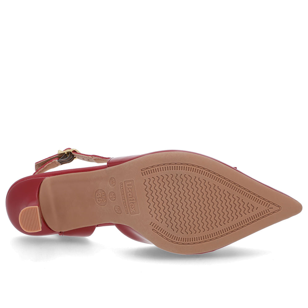 Slingback Laço Verniz