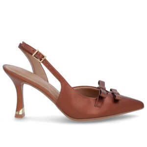 Slingback Laço Verniz