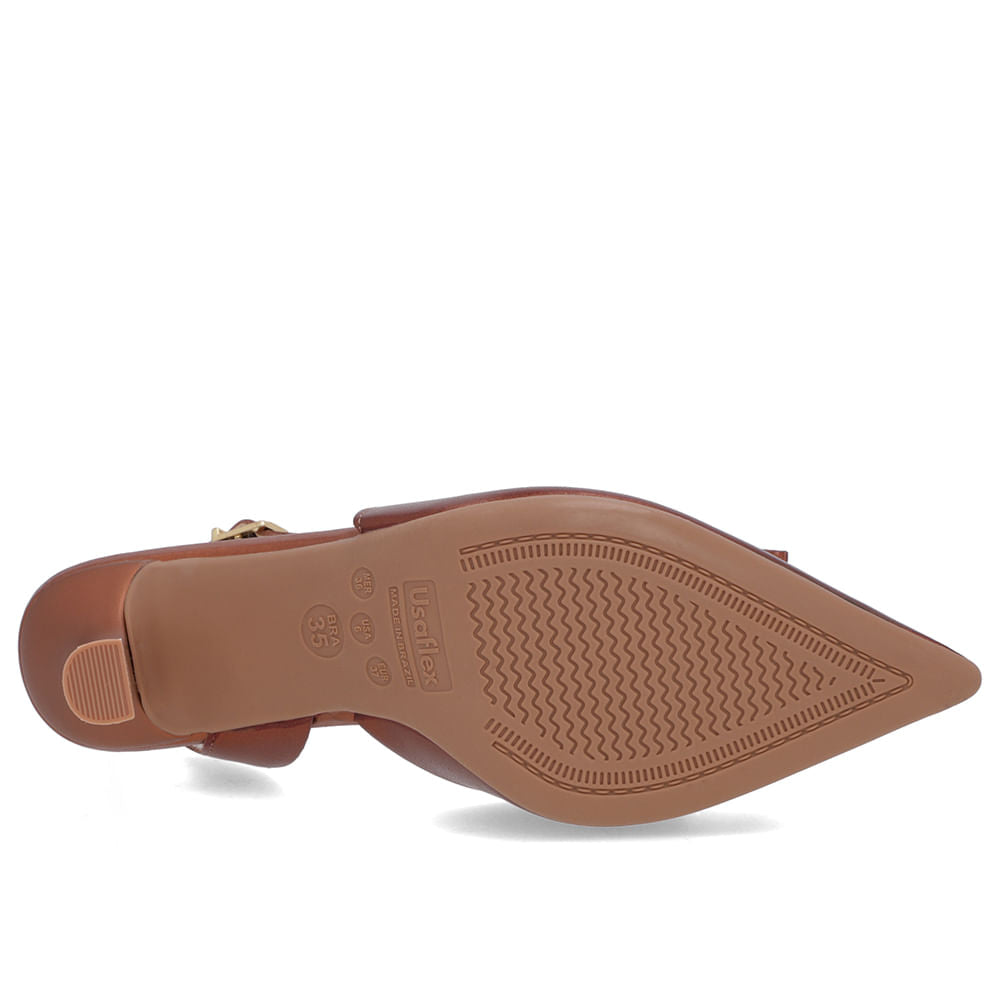 Slingback Laço Verniz