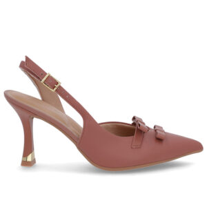 Slingback Laço Verniz