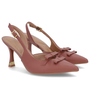 Slingback Laço Verniz