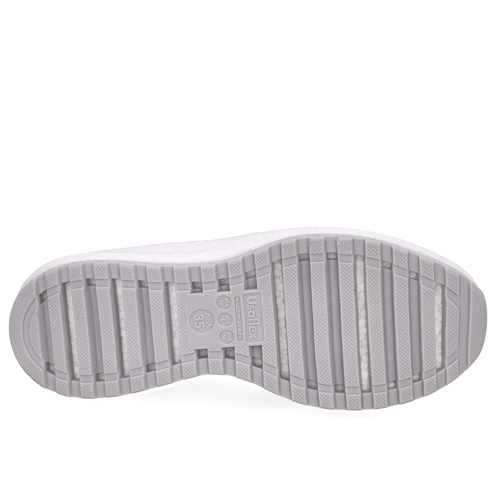 Tênis Poofy Tecido Off White Cadarço Elástico