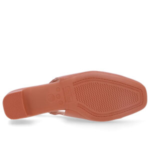 Slingback Salto Bloco Couro