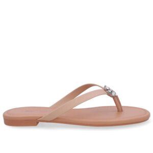 Chinelo Rasteiro Couro