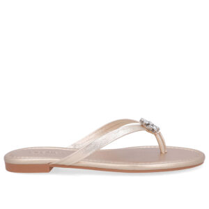 Chinelo Rasteiro Couro