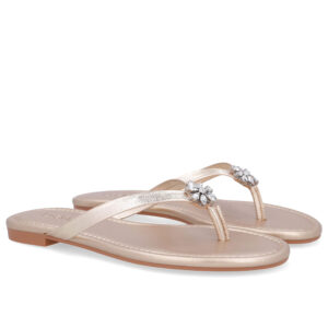 Chinelo Rasteiro Couro