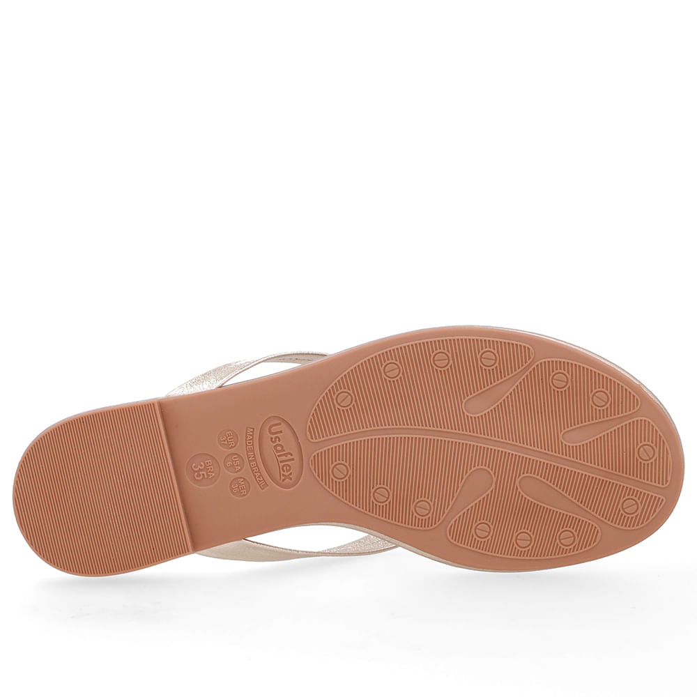 Chinelo Rasteiro Couro