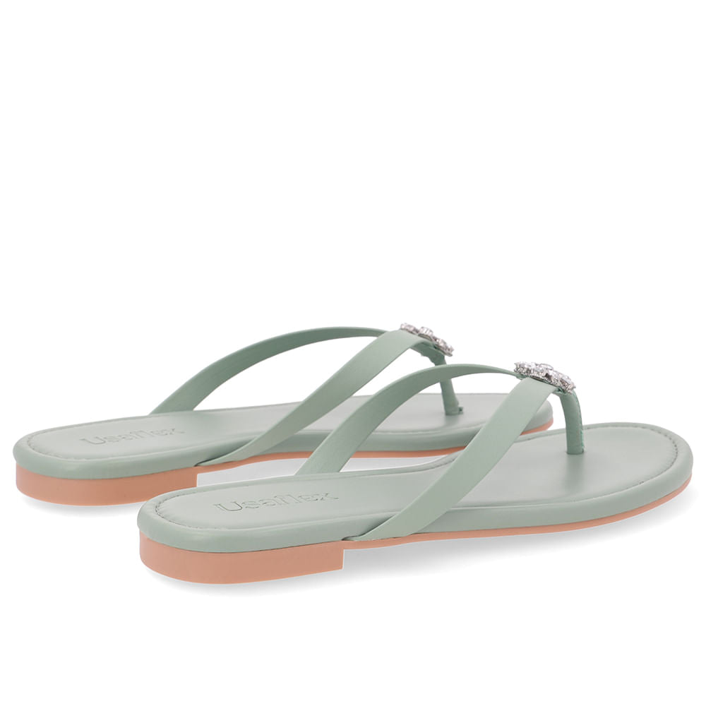 Chinelo Rasteiro Couro
