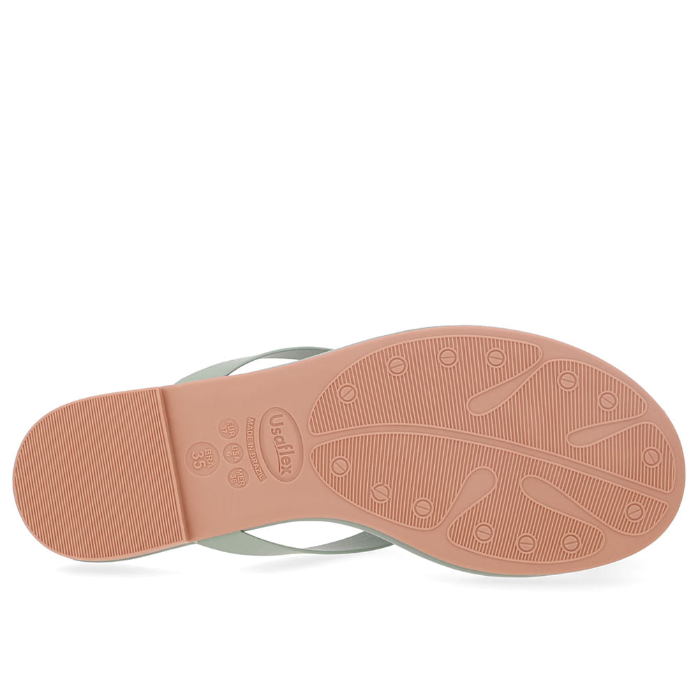 Chinelo Rasteiro Couro