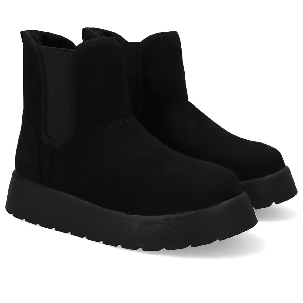 Bota Poofy Tecido Forrada