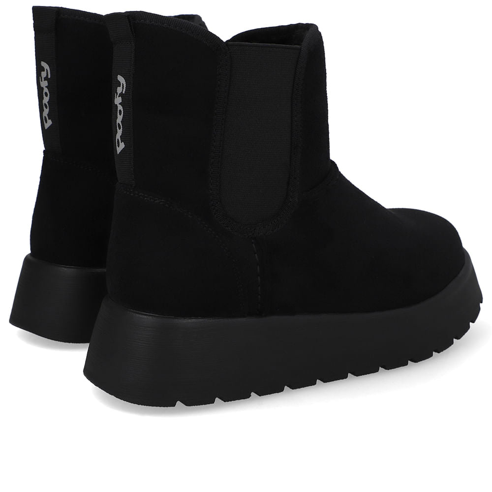 Bota Poofy Tecido Forrada